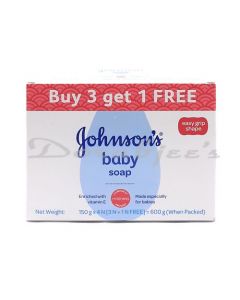 JOHNSONS BABY SOAP 150G 3+1