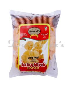 NATURALS BITE AALOO MIRCH PAPAD 100G