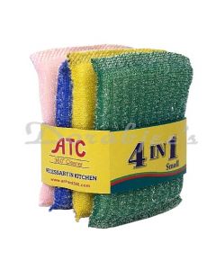 SRISA ATC FRESH WIPE MULTI COLOR SCRUB 4P