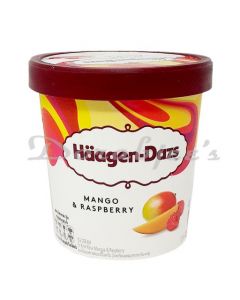 HAAGEN DAZS ICE CREAM MANGO RASPBERRY 473ML