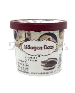 HAAGEN DAZS ICE CREAM COOKIES N CREAM 100 ML