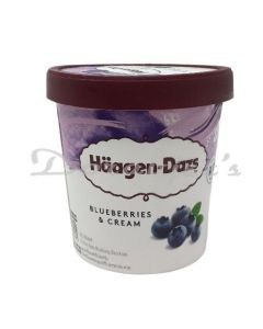 HAAGEN DAZS ICE CREAM BLUEBERIES & CREAM 473M