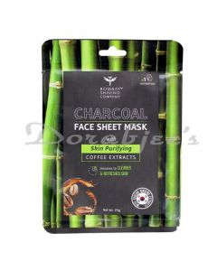 BOMBAY SHAVING COMPANY CHARCOAL FACE SHEET MASK - 1