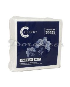 CLERBY FACE NAPKIN 33X33 CM 100P