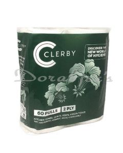 CLERBY KITCHEN TOWEL 60 SHEETS 2PLY  2R