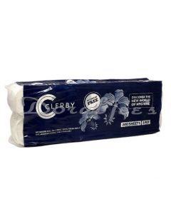 CLERBY BATHROOM ROLL 200S 2PLY  12R