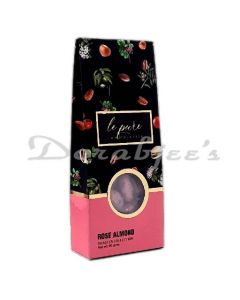 LE PURE CHOCOLATIER ROSE ALMOND DRAGEES 50G  POUCH