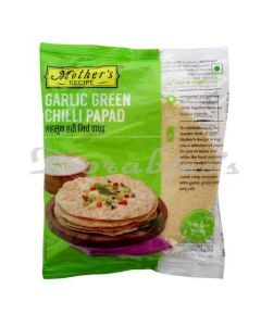 MOTHER'S GARLIC GREEN CHILLI PAPAD 200G