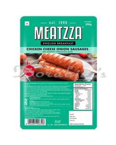 MEATZZA CHICKEN CHEESE ONION SAUSAGES 200G