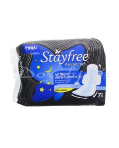 STAYFREE ADVANCED ALL NIGHT SANITARY PADS 7S