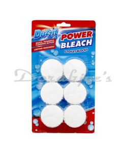 DUZZIT POWER BLEACH TOILET BLOCKS 6S