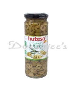 HUTESA GREEN SLICED OLIVES 450G