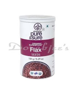 PURE & SURE ORGANIC  FLAX SEEDS 150G