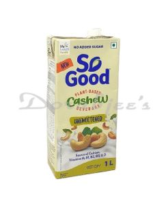 SO GOOD COCONUT CASHEW MILK UNSWEETEND 1LTR