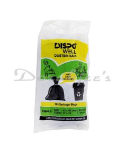 DISPO WELL DUSTBIN GARBAGE BAGS SMALL 43*48CMS 30S