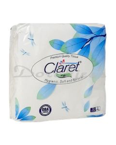 CLARET FACE TISSUE 50PULLS  2PLY
