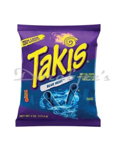 TAKIS BLUE HEAT HOT CHILLI PEPPER TORTILA CHIPS 113.4G