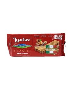 LOACKER WAFER ROLLS NAPOLITAN HAZELNUT 90G