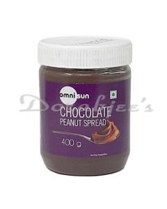 OMNISUN PEANUT CHOCOLATE SPREAD - 400GM.