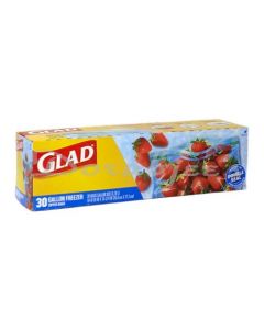 GLAD GALLON ZIPPER BAGS 30S