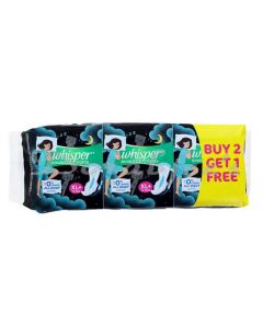 WHISPER BINDAZ NIGHT SANITARY PADS XL+15 2+1