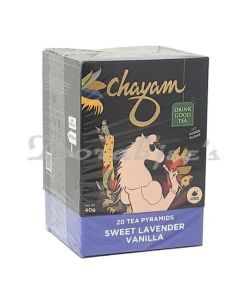 CHAYAM TEA LAVENDER VANILLA BLACK TEA- DESSERT TEA - NO ADDED SUGAR-40G