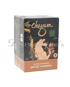 CHAYAM TEA SPICED TURMERIC WITH GINGER AND   BLACK PEPPER  HERBAL TEA-40G