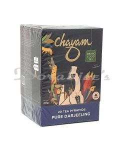 CHAYAM TEA PURE DARJEELING BLACK TEA - PREMIUM WHOLE LEAF-40G