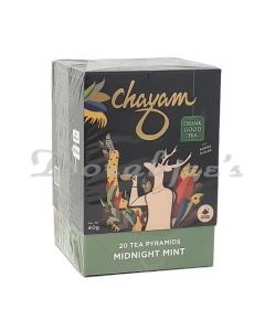 CHAYAM TEA MIDNIGHT MINT BLACK TEA WITH CHOCOLATE AND PEPPERMINT-40G