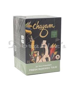 CHAYAM TEA MORINGA TULSI GREEN TEA WITH GINGER - WELLNESS TEA -40G