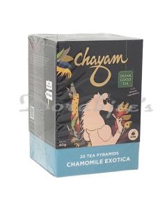 CHAYAM TEA CHAMOMILE GREEN TEA WITH PEPPERMINT - WELLNESS TEA -40G