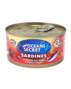 OCEAN SECRET SARDINES IN CHILLY & PEPPER SAUCE 180G