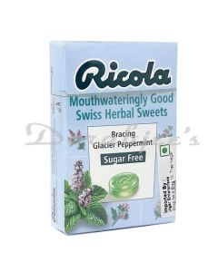 RICOLA SUGAR FREE SWEETS  BRACING GLACIER PEPPERMINT 45 G