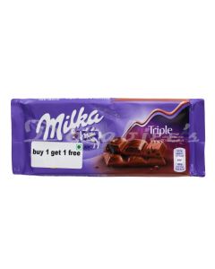 MILKA TRIPLE CHOCOLATE 90G