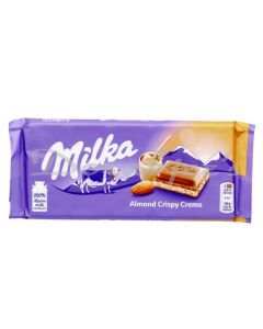 MILKA ALMOND CRISPY CREME CHOCOLATE 90G