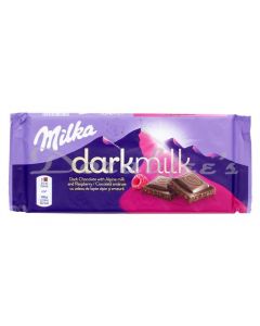 MILKA DARKMILK RASPBERRY CHOCOLATE 85