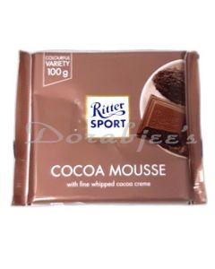 RITTER SPORT CHOCOLATE  COCOA MOUSSE 100G