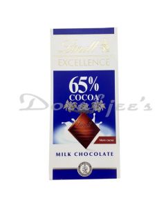 LINDT COCOA 65% MILK CHO 80G