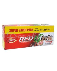 DABUR RED TOOTH PASTE 2*150 G