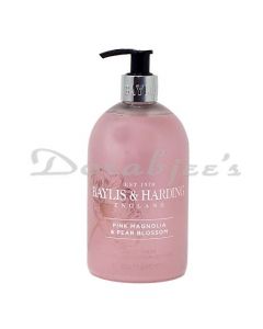 BAYLIS & HARDING PINK MAGNOLIA & PEAR HAND WASH 500ML