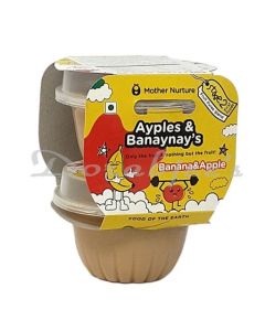 MOTHER NURTURE | AYPLES & BANAYNAY’S - APPLE AND BANANA PUREE - STAGE 2 BABY FOOD 240GM