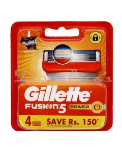 GILLETTE FUSION POWER SHAVING CARTRIDGES 4S