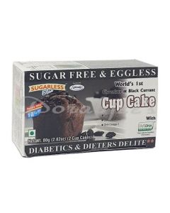 BLISS SUGARLESS CHOCOLATE & BLACK CURRANT CUP CAKE 80