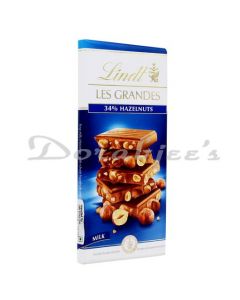 LINDT HAZELNUT MILK CHOCOLATE  150G