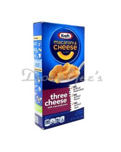 KRAFT MACARONI CHEESE THREE CHEESE 206G