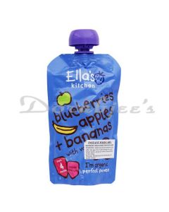 ELLAS KITCHEN BABY FOODS ORGANIC BANANA APPLE BLUEBERRY  120G