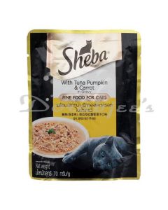 SHEBA CAT TUNA & PUMPKIN & CARROT IN GRAVY 70G