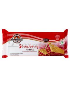 GOURMET STRAWBERRY WAFER ROLL 80G