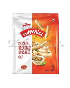 GODREJ YUMMIEZ PLAIN CHICKEN SAUSAGES 250G