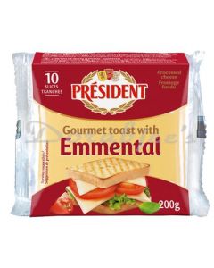 PRESIDENT CHEESE SLICE EMMENTTAL 200G